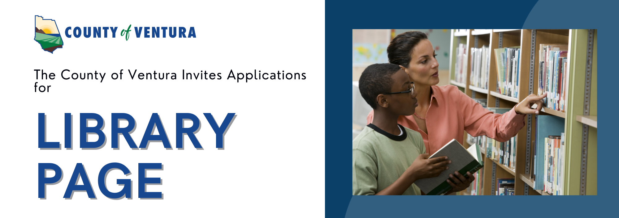 The Ventura County Library provides public library service to the cities of Fillmore, Ojai, Port Hueneme, and Ventura and the unincorporated areas. The agency's mission is to be the community's information center, where people can connect and explore a universe of knowledge and ideas offering diverse viewpoints.